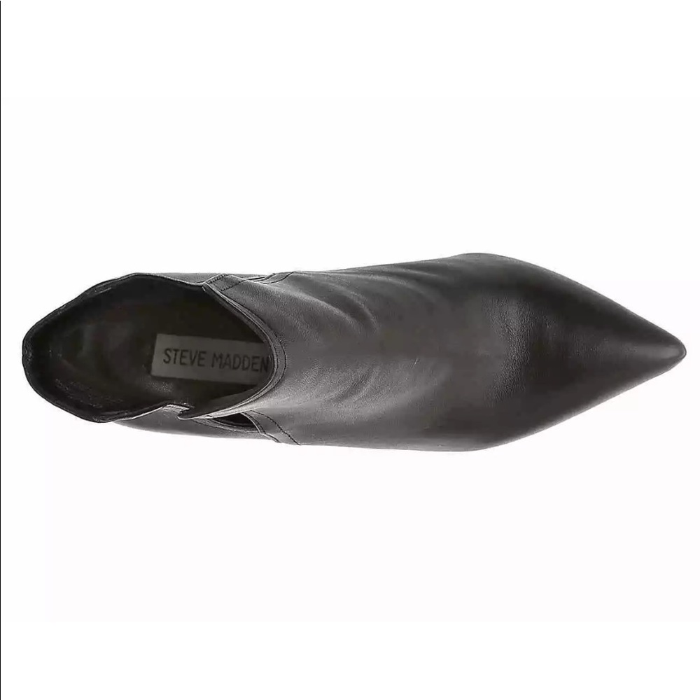 Steve Madden Zanta Leather black cute bootie - Picture 3 of 6